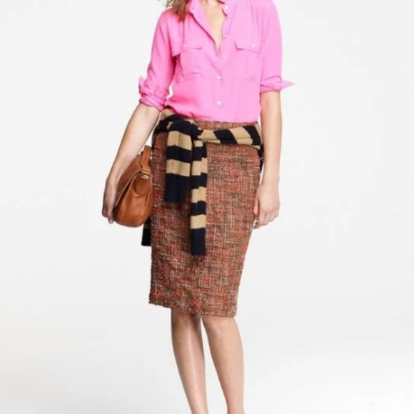 J. Crew No 2 Pencil Skirt Harvest Tweed (size 0) - Picture 11 of 13